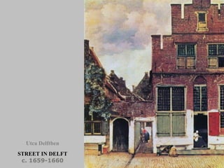 STREET IN DELFT c. 165 9 -166 0 Utca Delftben 