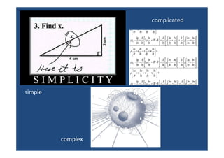 complicated
complex
simple
 
