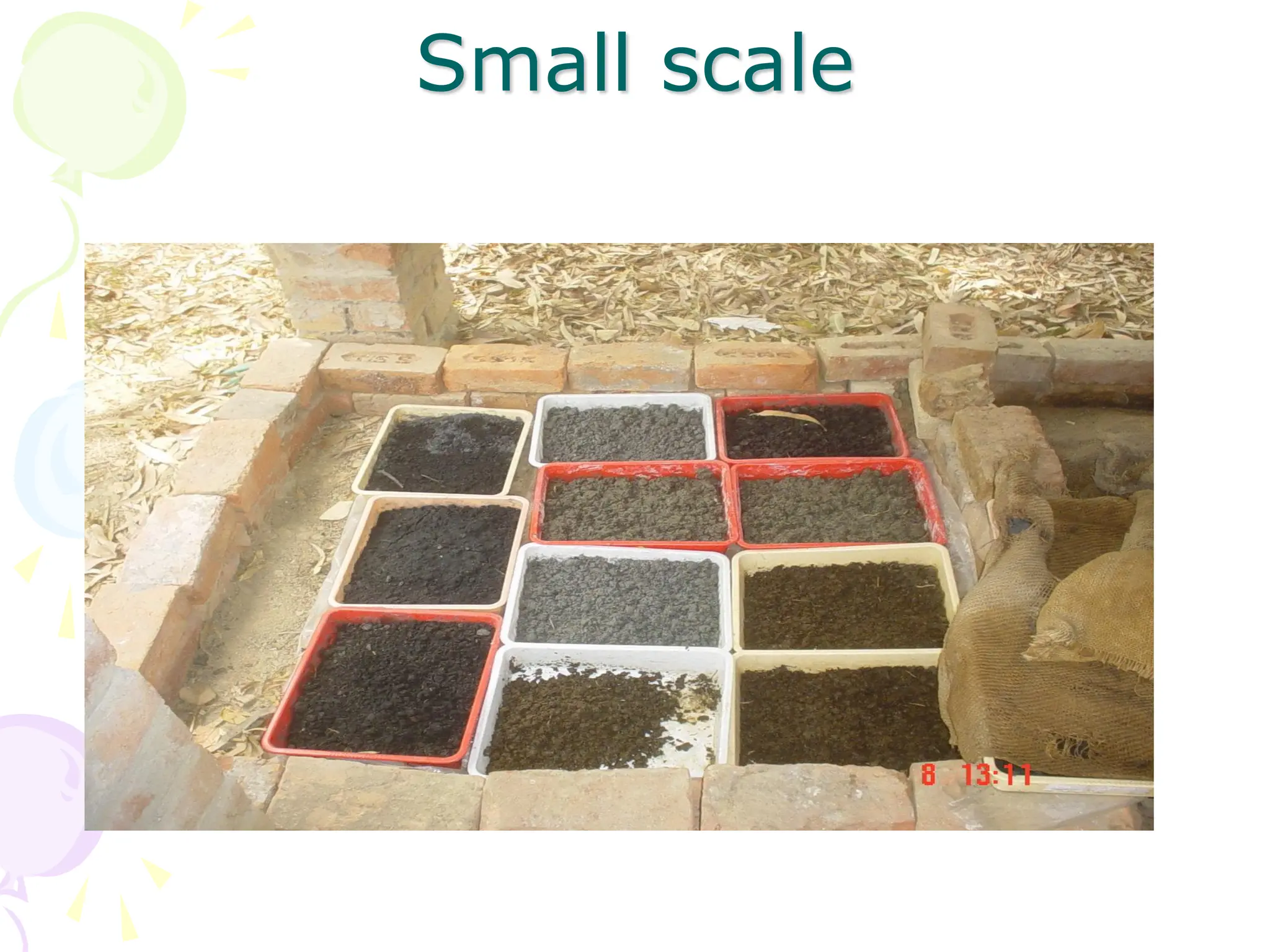 Small scale
 