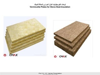 ‫للموقد‬ ‫للمدفأة‬ ‫الحراري‬ ‫العزل‬ ‫الفيرميكوليت‬ ‫لوحات‬
Vermiculite Plates for Stove-Heat-Insulation
26
 