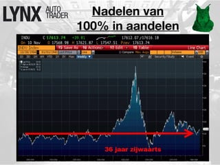 Nadelen van 
100% in aandelen 
 