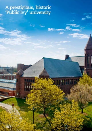 A prestigious, historic
‘Public Ivy’ university
 