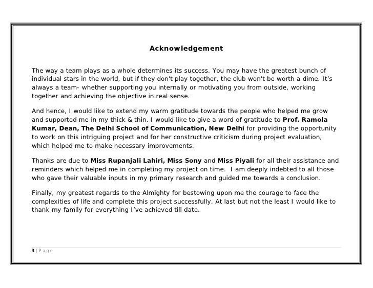 Dissertation report on advertisements