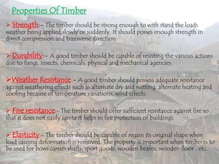 Timbers Durability Example Vernacular Material- Wood | PPTX