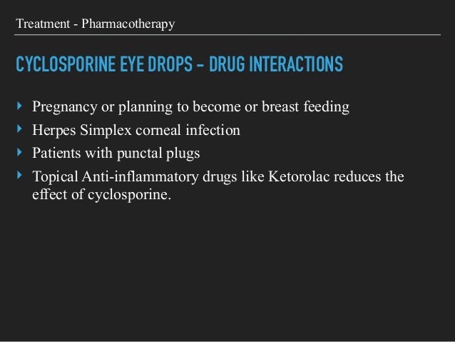 Cyclosporine Ophthalmic Drops