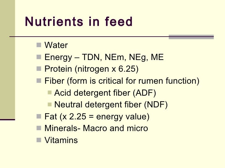 Feeds, Nutrients and Animal Requirements