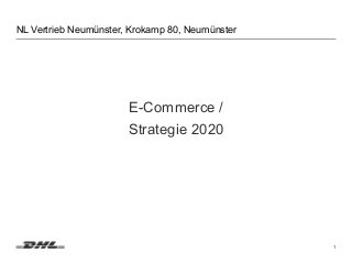 1
E-Commerce /
Strategie 2020
NL Vertrieb Neumünster, Krokamp 80, Neumünster
 