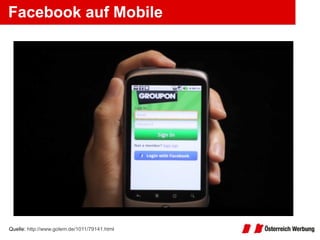 Facebook auf Mobile Quelle:  http://www.golem.de/1011/79141.html 