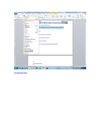 Formato de Texto
 