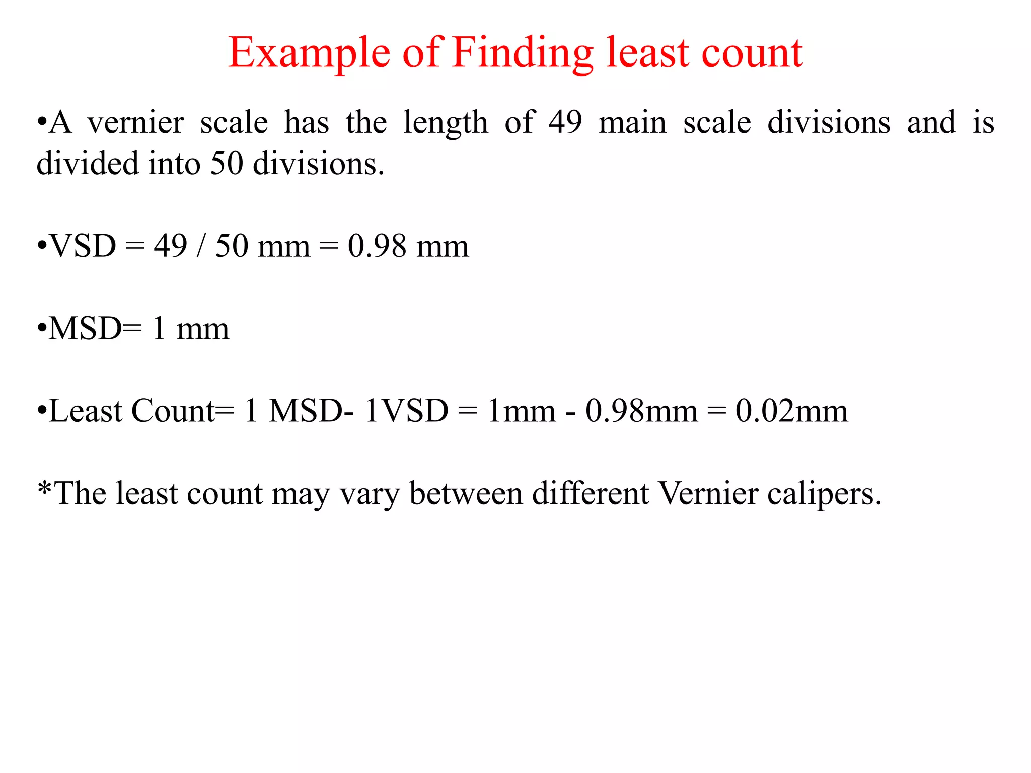 Vernier caliper use | PPTX