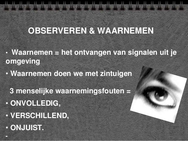 Observeren