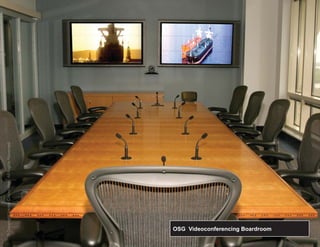 © Copyright Verrex Corporation. All Rights Reserved.
  Copyr gh V rrex orporation Al Rights ese v
                         ati           ht




  OSG Videoconferencing Boardroom
 