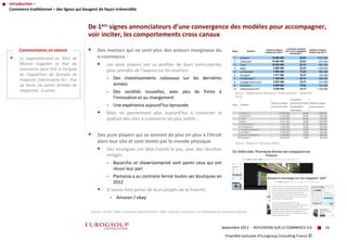 Propriété exclusive d’Eurogroup Consulting France ©
 Des mortars qui ne sont plus des acteurs marginaux du
e-commerce :
...