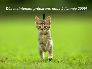Dès maintenant préparons nous à l’année 2009! 