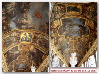 Détail des 1000m2 du plafond de C. Le Brun
 