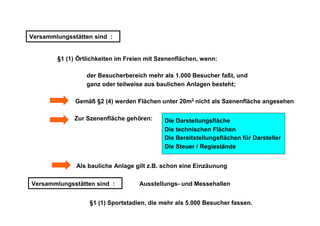 Versammlungstättenverordnung 2005