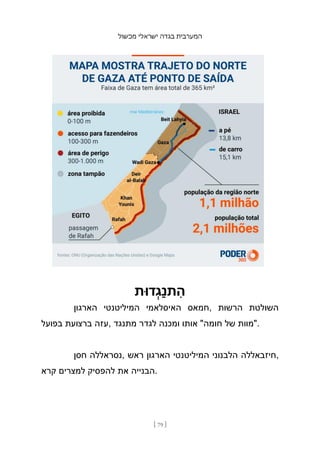 ‫מכשול‬ ‫ישראלי‬ ‫בגדה‬ ‫המערבית‬
[ 79 ]
‫דּות‬ְ‫ַג‬‫נ‬‫ת‬ ִ
‫ה‬
‫הארגון‬ ‫המיליטנטי‬ ‫האיסלאמי‬ ‫חמאס‬, ‫הרשות‬ ‫השולטת‬
‫בפועל‬ ‫ברצועת‬ ‫עזה‬, ‫מתנגד‬ ‫לגדר‬ ‫ומכנה‬ ‫אותו‬ "‫חומה‬ ‫של‬ ‫"מוות‬.
‫חסן‬ ‫נסראללה‬, ‫ראש‬ ‫הארגון‬ ‫המיליטנטי‬ ‫הלבנוני‬ ‫חיזבאללה‬,
‫קרא‬ ‫למצרים‬ ‫להפסיק‬ ‫את‬ ‫הבנייה‬.
 