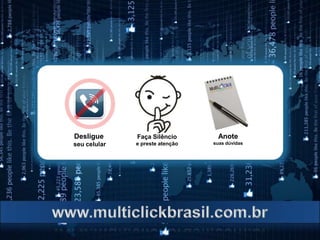 Desligue      Faça Silêncio       Anote
seu celular   e preste atenção   suas dúvidas
 