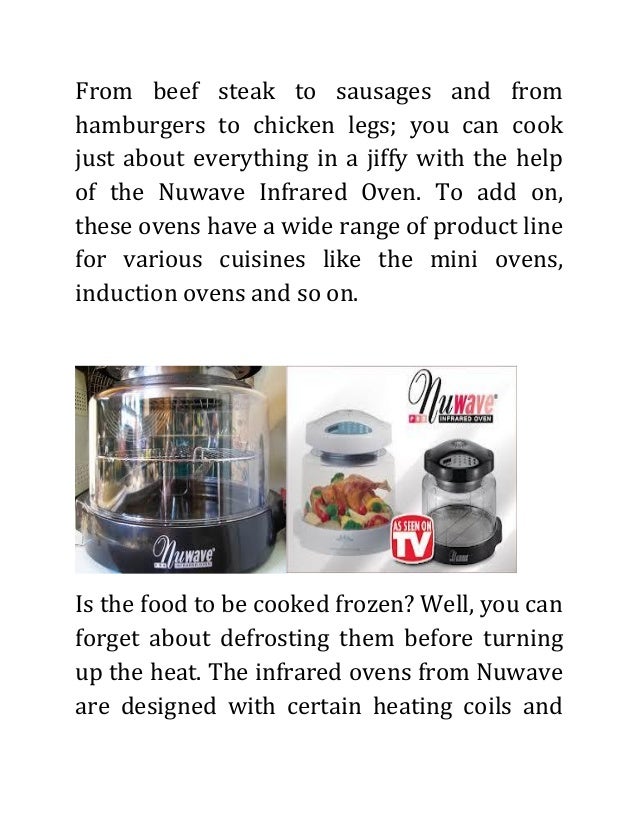 Versatile cooking with nuwave infrared ovens