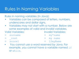 Versatile Variables | PPT