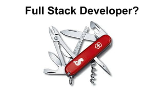 Full Stack Developer?
 