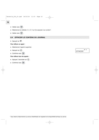 Versatis 600 User Guide Fr