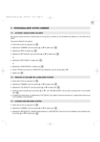 Versatis 600 User Guide Fr