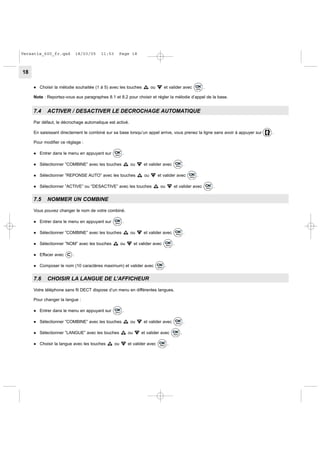 Versatis 600 User Guide Fr