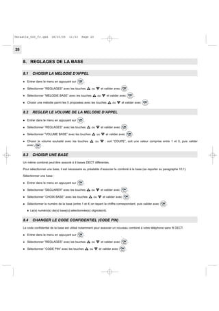 Versatis 600 User Guide Fr