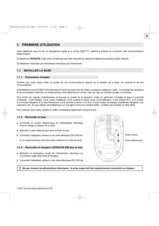 Versatis 600 User Guide Fr