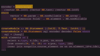 Hasql in practice (Russian)