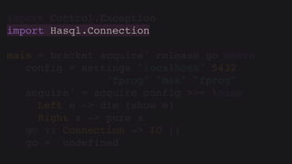 Hasql in practice (Russian)