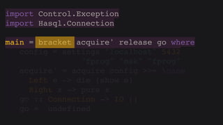 Hasql in practice (Russian)