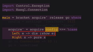 Hasql in practice (Russian)