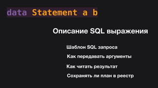 Hasql in practice (Russian)