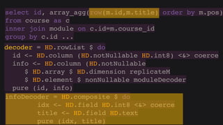Hasql in practice (Russian)