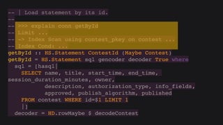 Hasql in practice (Russian)