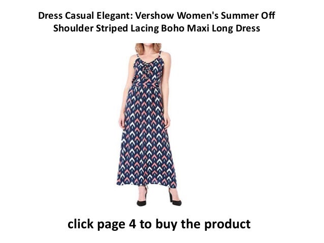 Casual Elegant Dress Code Vershow Women S Summer Off Shoulder Striped