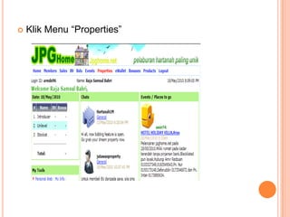 Klik Menu “Properties”