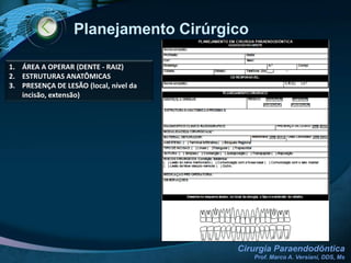 Contra-IndicaçõesRELACIONADAS AO DENTE Obturação deficientePerda óssea acentuadaRaiz curtaEnvolvimento periodontal avançadoTrauma oclusal (perda óssea)Proximidade de cavidades anatômicasInacessibilidade cirúrgica