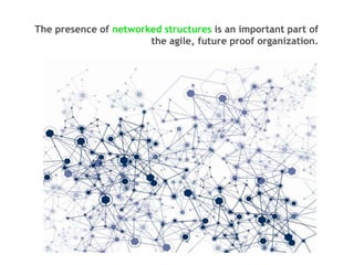 The presence of networked structures is an important part of
the agile, future proof organization.

 