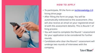 Techknowledgy 2.0 : Hiring for Quality Engineer roles | PPTX