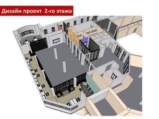 Дизайн проект 2-го этажа
 