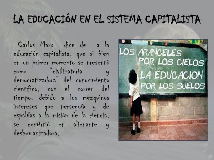 Educación en la Sociedad Capitalista por Miguel Llano