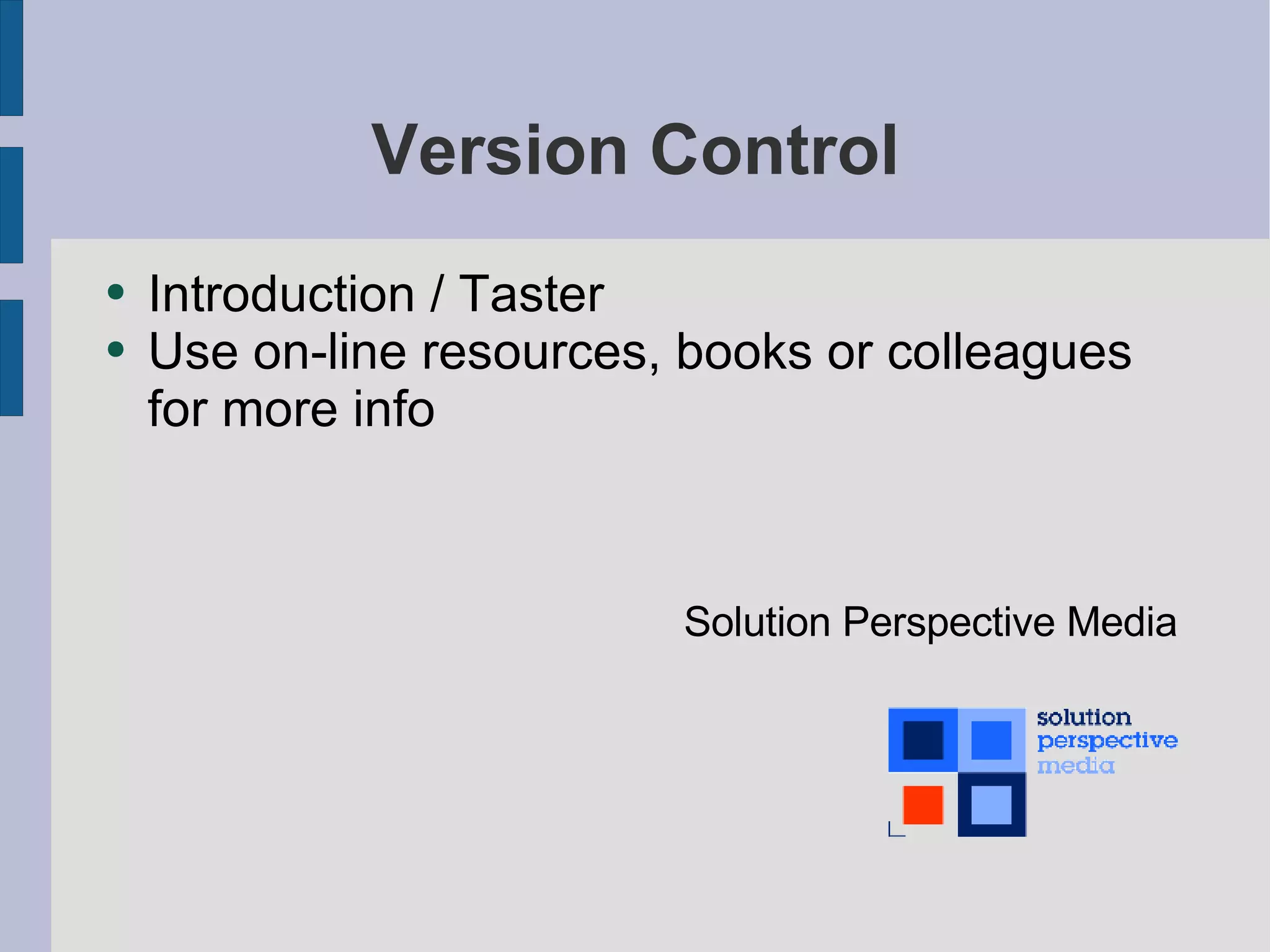 Introduction to Version Control | PPT