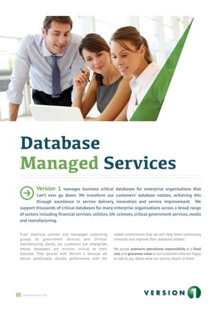 Version1 database-managed-services-brochure