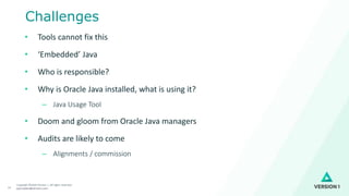 Version 1 Oracle Java Licensing changes -- what is really going on ...
