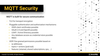Mqtt Security.pdf MQTT AS A KEY TECHNOLOGY FOR INDUSTRY 4.0 & IIoT | PDF
