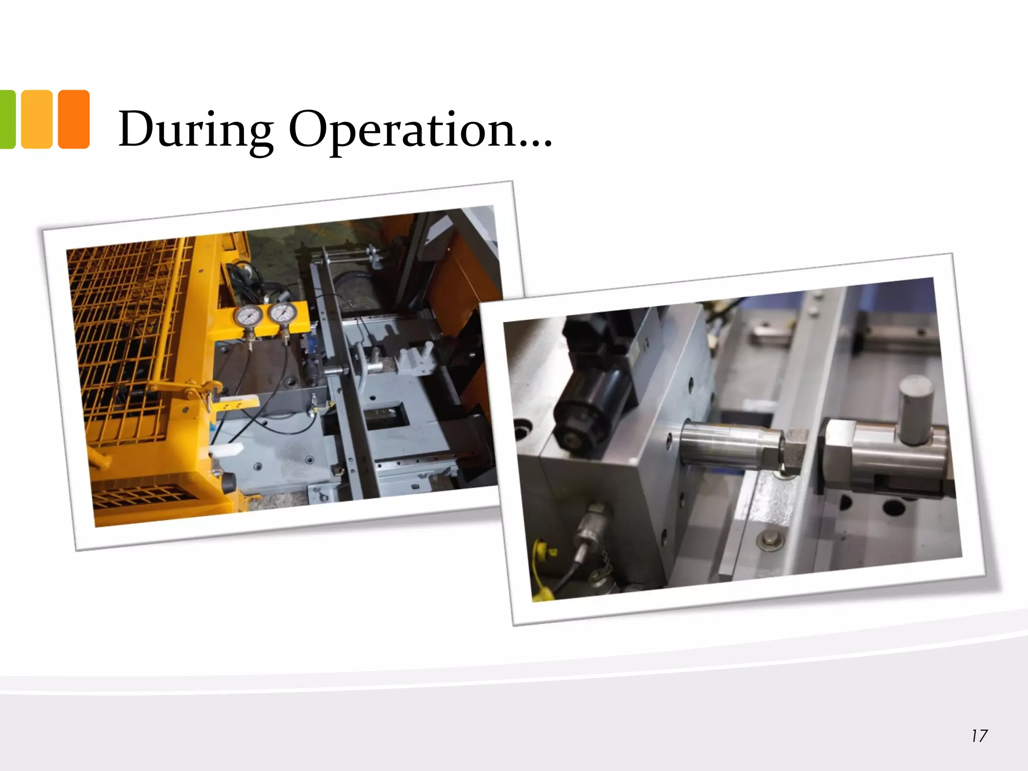 During Operation…
17
 