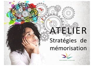 ATELIER
Stratégies de
mémorisation
 